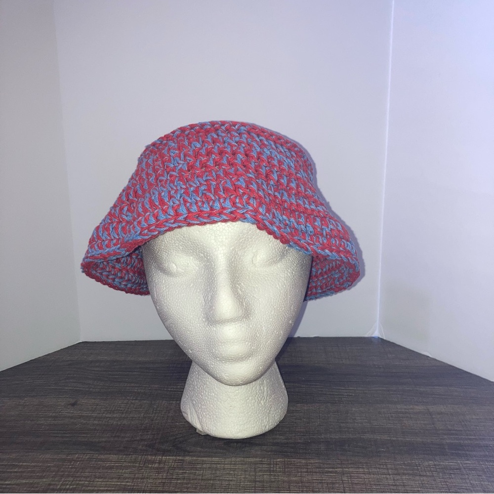 Handmade Crochet Bucket Hat. Child sized.
